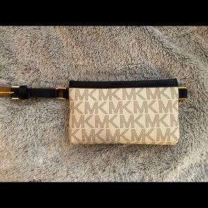 Michael Kors Cream and Black Fanny Pack
